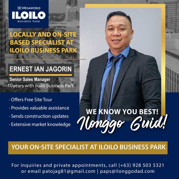 Ernest Ian Jagorin Megaworld Iloilo Business Park Specialist